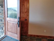 I love all the wood trim and cabinets.