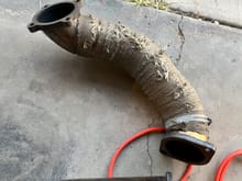 heat wrapped downpipe