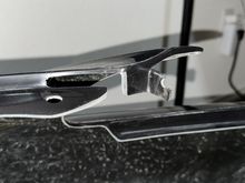 the broken tab was like this when I received it. BOTH SIDES ARE LIKE THIS