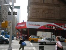 Carnegie Hall during the day