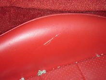 Damaged seat