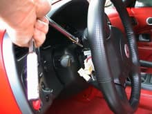 Remove airbag bolt