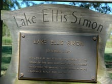 Lake Ellis Plaque