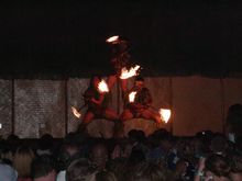 Luau dancers fire #5