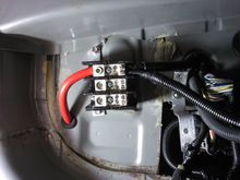 McMaster distribution block for battery relocation