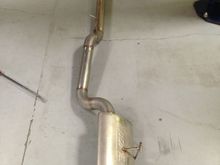 Header back single 76mm exhaust