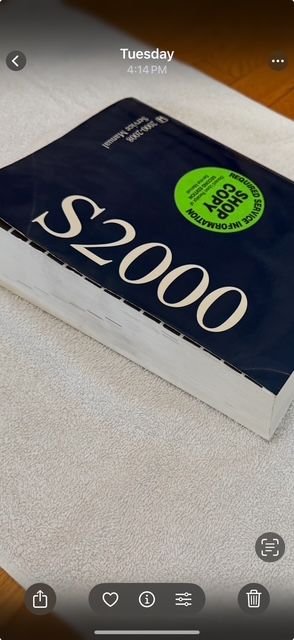 Accessories - Honda S2000 Factory Service Manual - 2001 - 2008 - Used - All Years  All Models - Seal Beach, CA 90740, United States