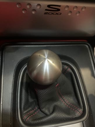 New Shift knob, weighted stainless steel.