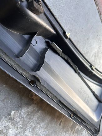 The foam around the cowl effectively disintegrated. $2.90 weather stripping foam tape from Amazon....