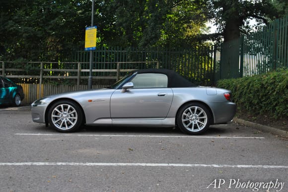 My UK 1999 AP1 Honda s2000.

Completely stock, with the exception of the v2 Oem Wheels. 