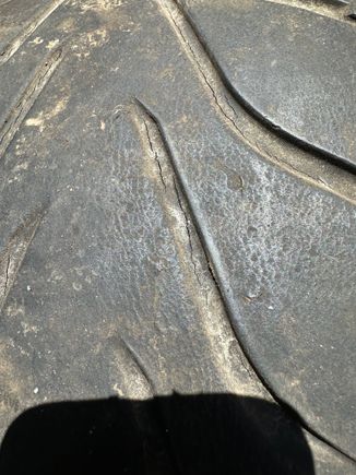 cracked rock hard and bald. they'll be on eBay later 'good for a Trackday or too" 