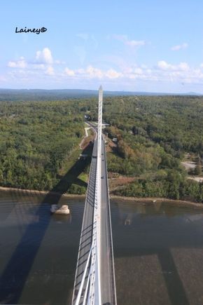 Looking down from the tower