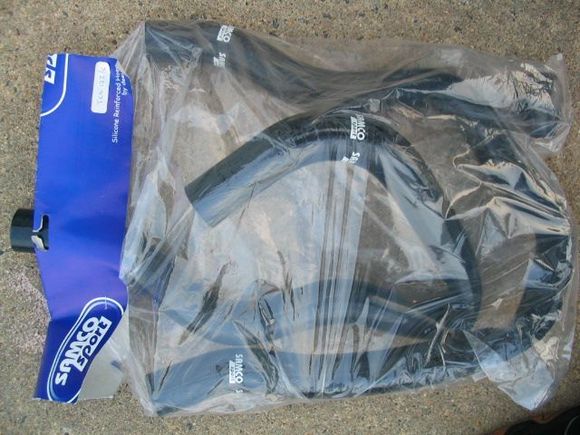 Black Samco radiator hoses