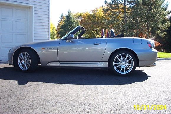 This is my 2004 S2000 Silverstone with red and black interir
