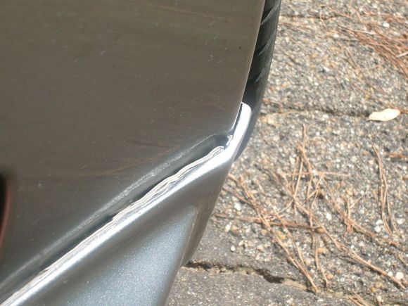 Lip needs to be remolded.  It is removed for now.