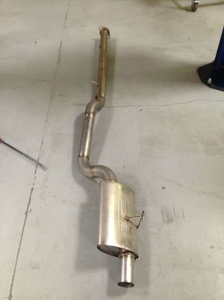 Header back single 76mm exhaust