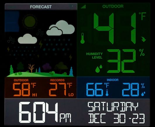 ^12-30-2023.  A high of 58F! 

