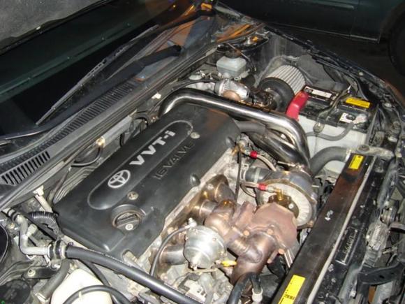 Engine bay after Dezod Vac mani install.