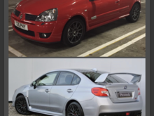 Hi, I'm new to new to scoobynet but have been viewing it since 99 when I bought my first classic Impreza I know it been along time to join, I had many through the years since even owning P1 which I wish I never sold on. I've just traded in my Impreza Wrx Sti Hatchback for the new Wrx Sti I know it's the same engine but to me it has improved so much no need for sport sharp as the ecu has been upgraded kicks in far quicker steering improved and am well happy with it, and a pic of my Clio Trophy.