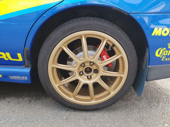 Finally got car off axel stands and got it back on the road just need centre caps for prodrive wheels