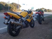 The Superhawk (and 900SS) at PCH and Mulholland