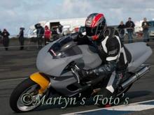 With the new Fireblade forks the front end is planted.
Ex Roger Ditchfield motor refreshed by myself is amazing.
Oh this was on the Jurby circuit here on the Isle of man.