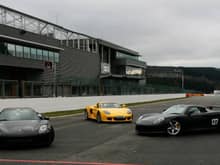 All 3 of them were lapping spa Francorchamps yesterday. Lovely sight...