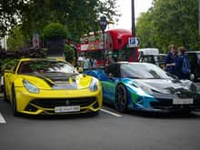 This combo was also parked at the Dorchester Hotel.
