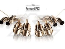 Fi Exhaust for Ferrari F12 Berlinetta –Quad Tips in Gold.