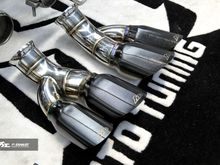 Fi Exhasut for Lamborghini Aventador LP700 – Diamond Black Quad Tips.