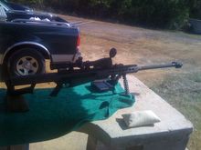 A gentleman brought a .50 cal M82-A1 to the range Its been a while since ive seen one of these... at $4 a shot he wasnt willing to share (understandably)