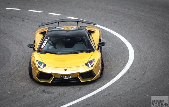 Gold Aventador. Picture by André Vieira - Photography