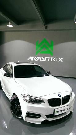 2014 BMW F22 M235i Armytrix Performance Valvetronic Exhaust System High flow down pipes Mid pipe Muffler Wireless remote control kits review price road sounds