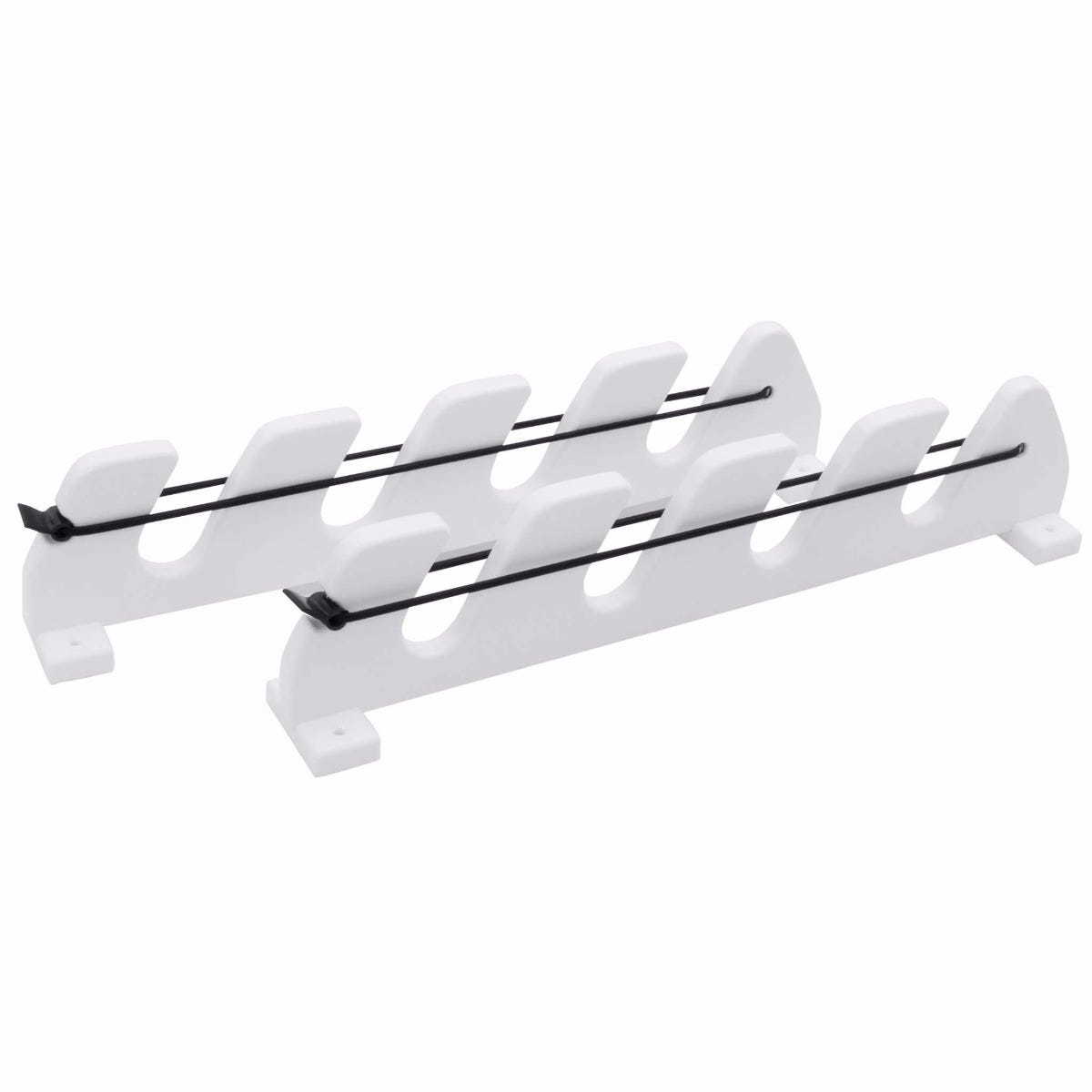 Vertical 3 Fly Fishing Rod Holder Vertical Console Boat Wall Rack Bungee  Fishing Rod Storage White Fishing Rod Rack 