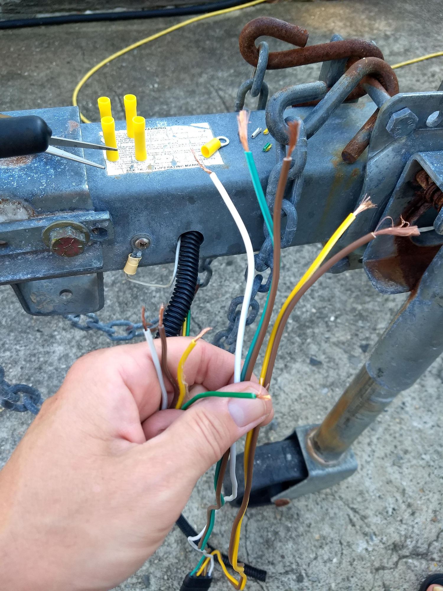 Boat Trailer Ground Wire Connection