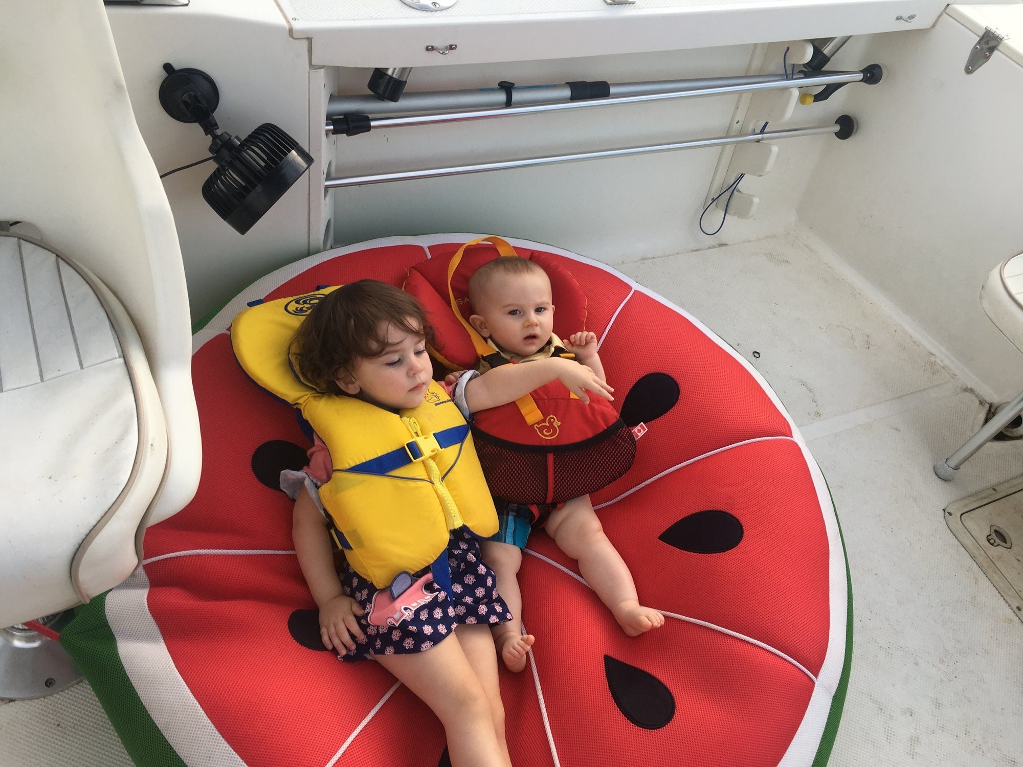 Admiral LOVES her new bean bags - The Hull Truth - Boating and Fishing Forum