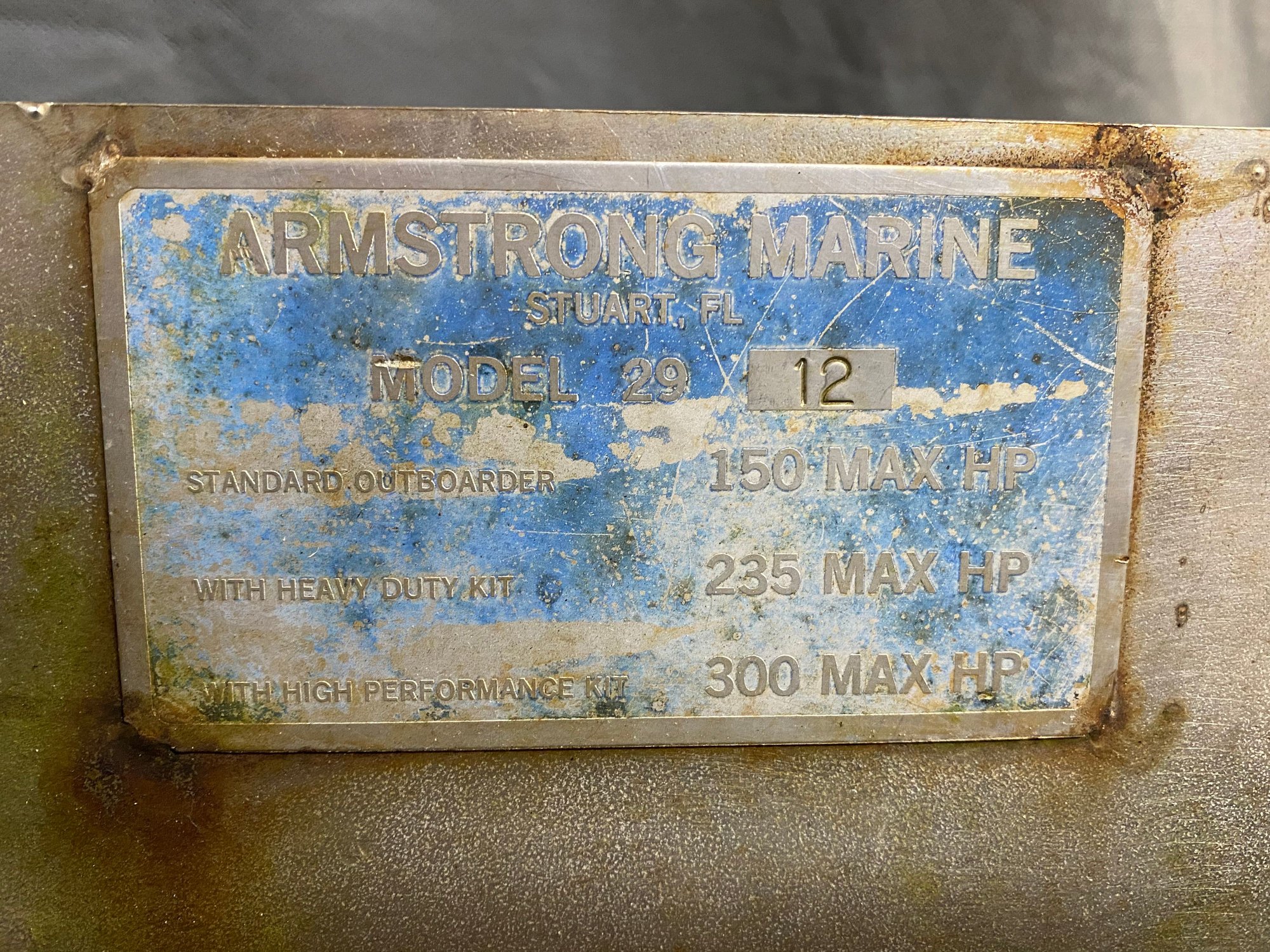 Armstrong stainless steel single outboard bracket The Hull Truth