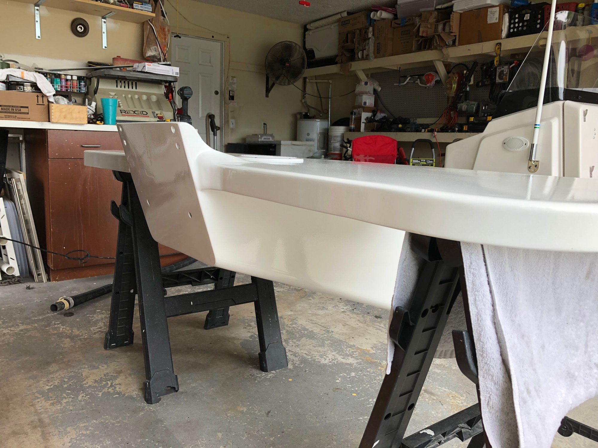 Outboard bracket off 23’ angler The Hull Truth Boating and Fishing