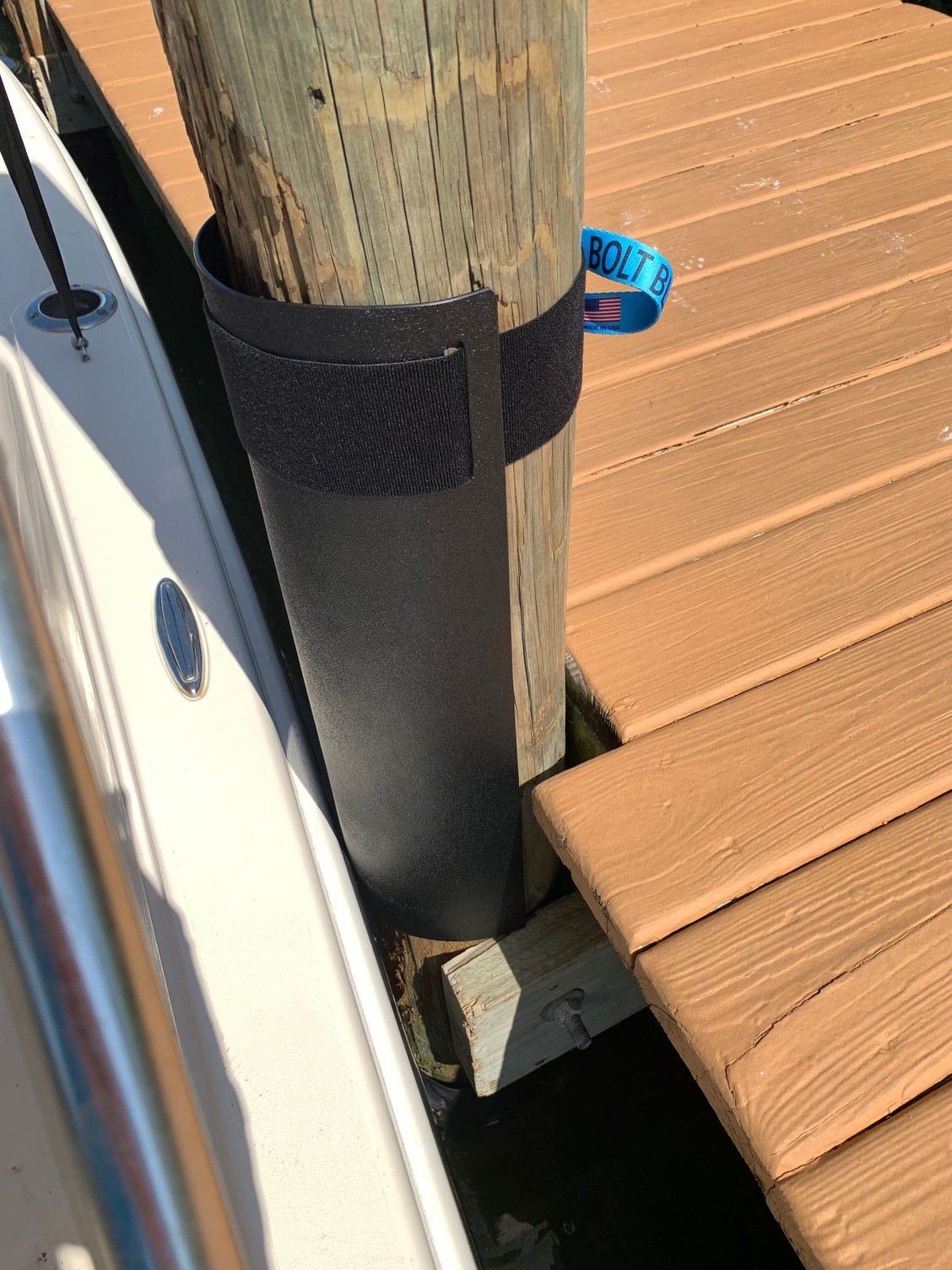 What size is your docks pilings? New product to protect your boat