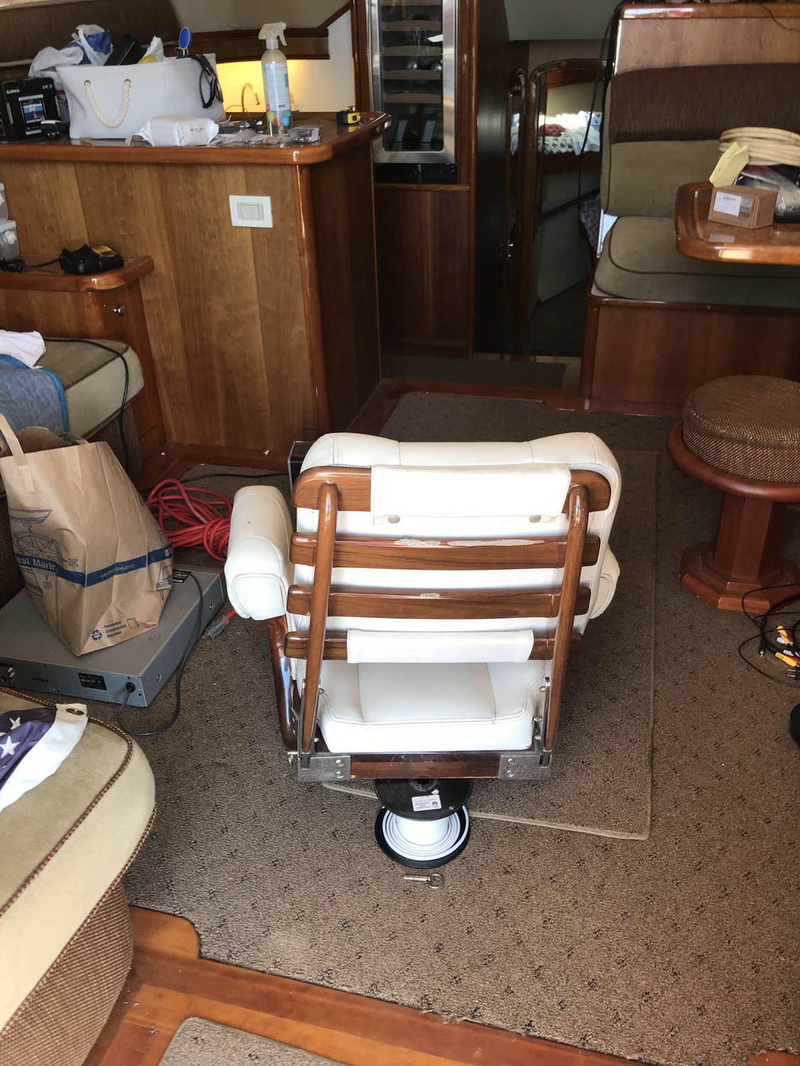 Ladder back helm chair. Captains chair. The Hull Truth Boating and