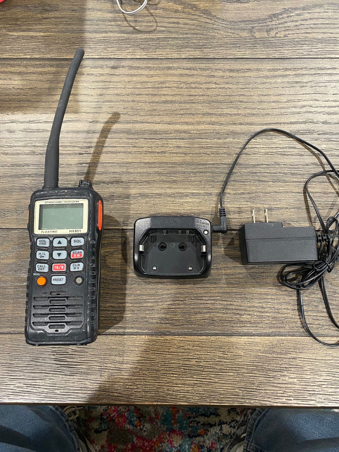 Standard Horizon HX851 handheld VHF w/charging cradle The Hull Truth