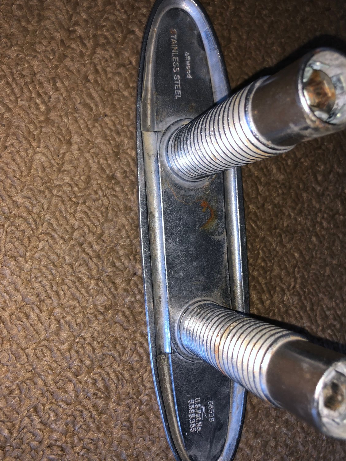 Backing plate for Attwood 10” Neat Cleat The Hull Truth Boating and