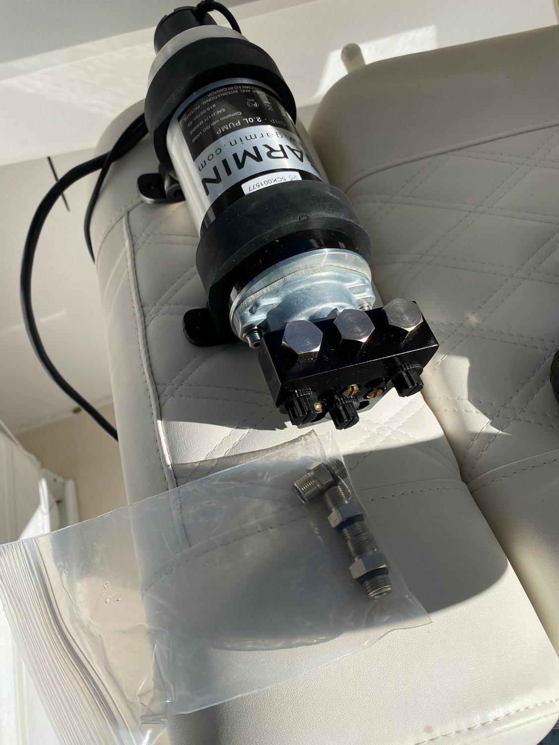 Sourcing Garmin Auto pilot custom length hoses and fittings The Hull