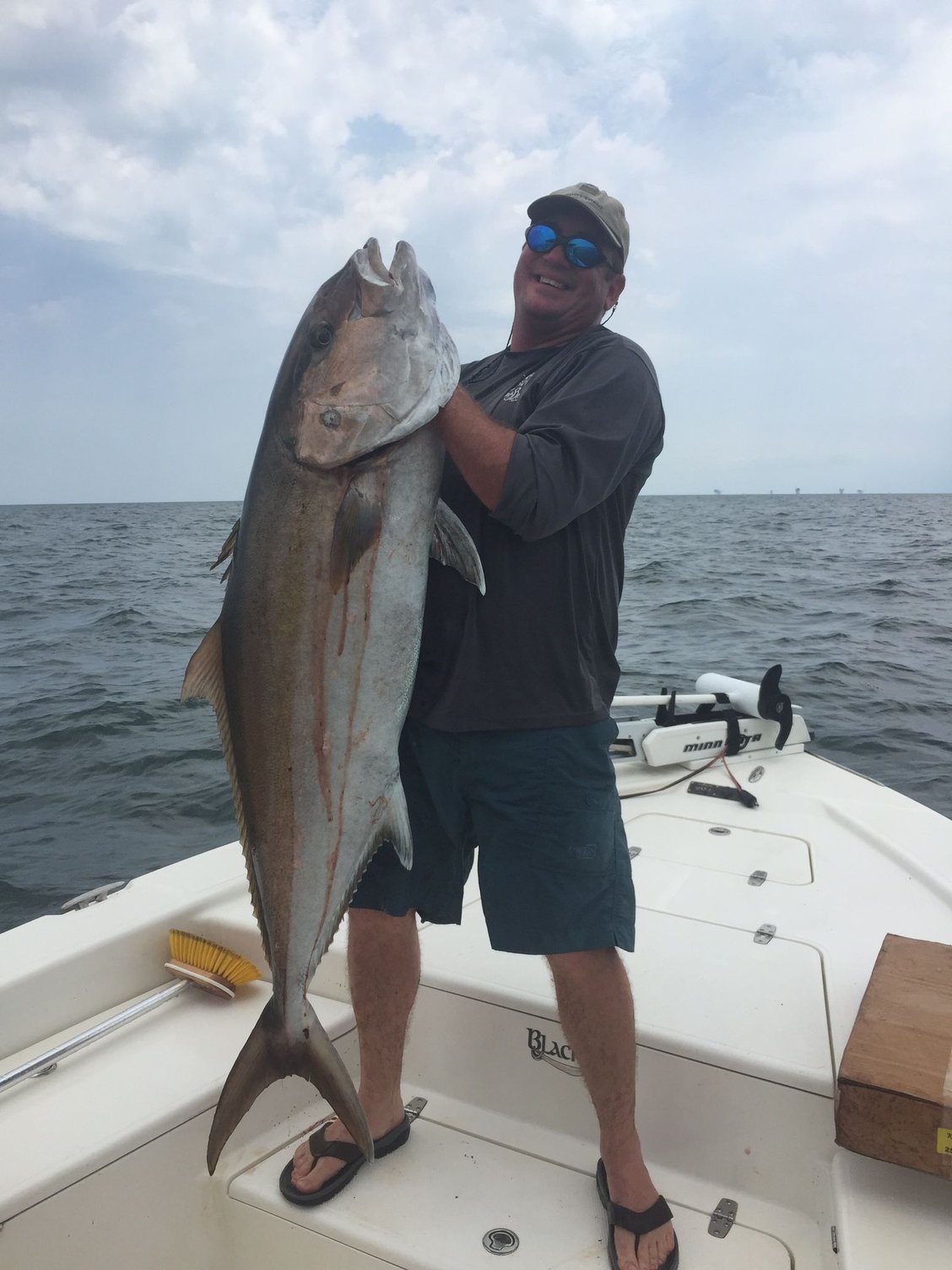 Freeman 42LR catches Giant Amberjack over 100 pounds - The Hull