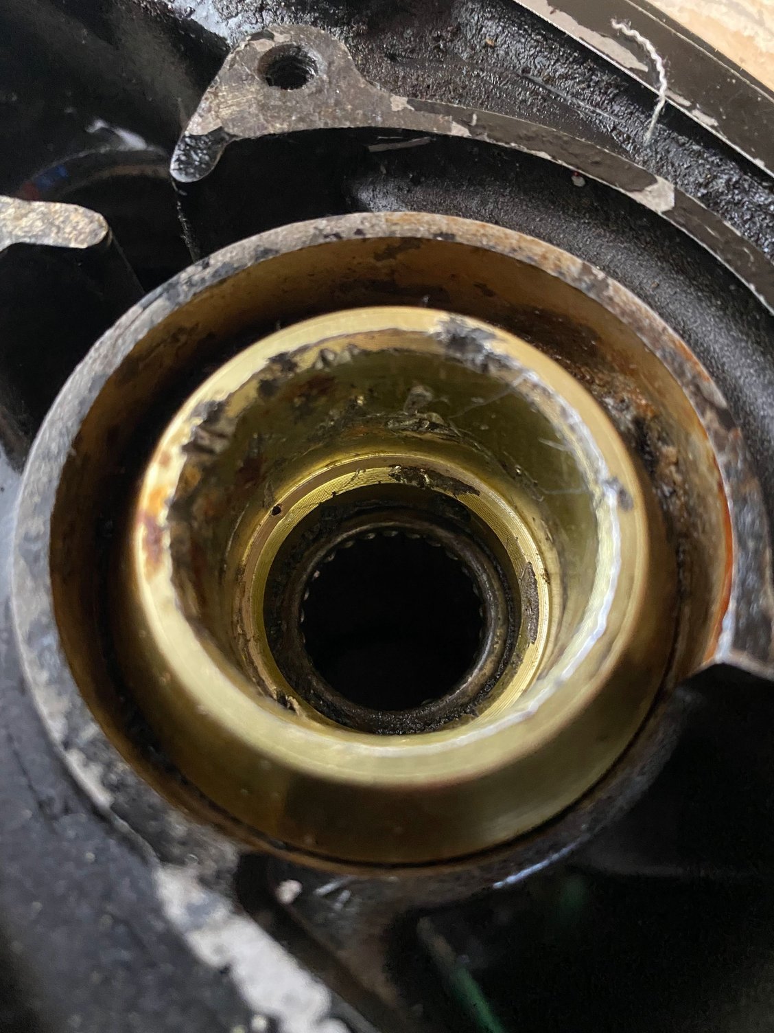 Drive Shaft Seal Lower Unit Surface Damage The Hull Truth Boating