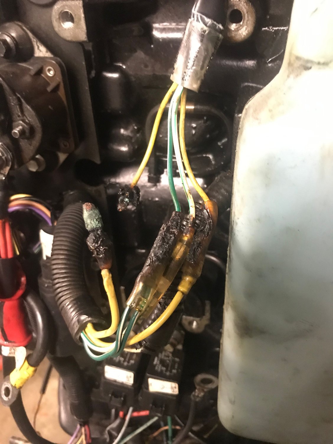 Help! 2002 Merc 90 ELPTO stator wires melted The Hull Truth Boating