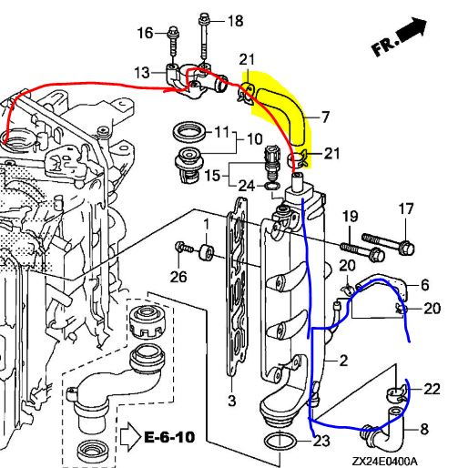 Total 42+ imagen honda outboard cooling system diagram