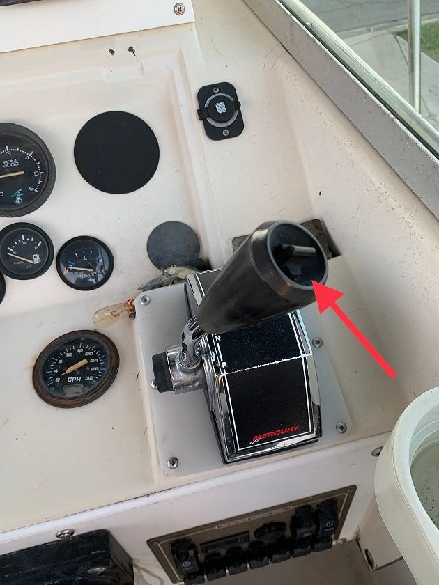 Mercury Optimax Tilt switch is stuck outboard keeps going up