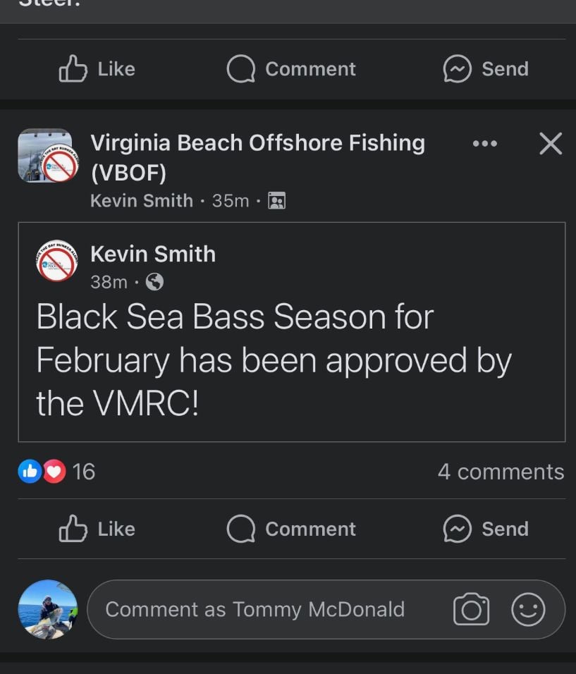 Va Approves Feb Seabass Season …..2024 - The Hull Truth - Boating