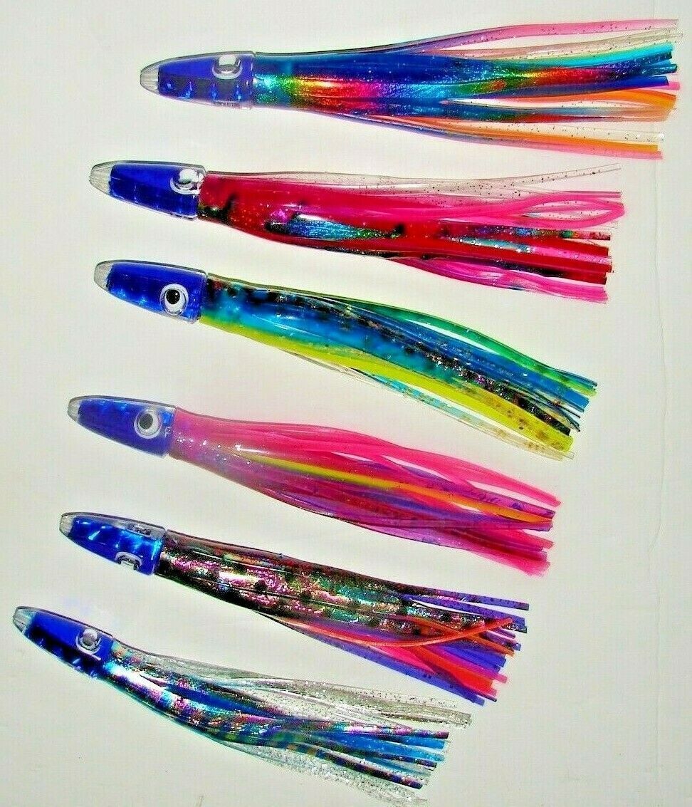 Resin head saltwater fishing lure tuna,marlin,dolphin,dorado,mahi lures